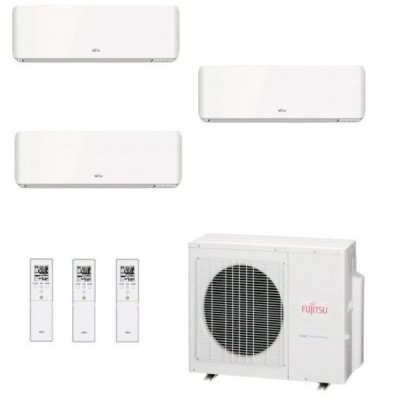 CLIMATIZZATORE FUJITSU TRIAL SPLIT SERIE KM 9000+12000+12000+AOYG24KBTA3 R-32 A+++ WI-FI